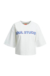 T-Shirt cropped aus Baumwolle