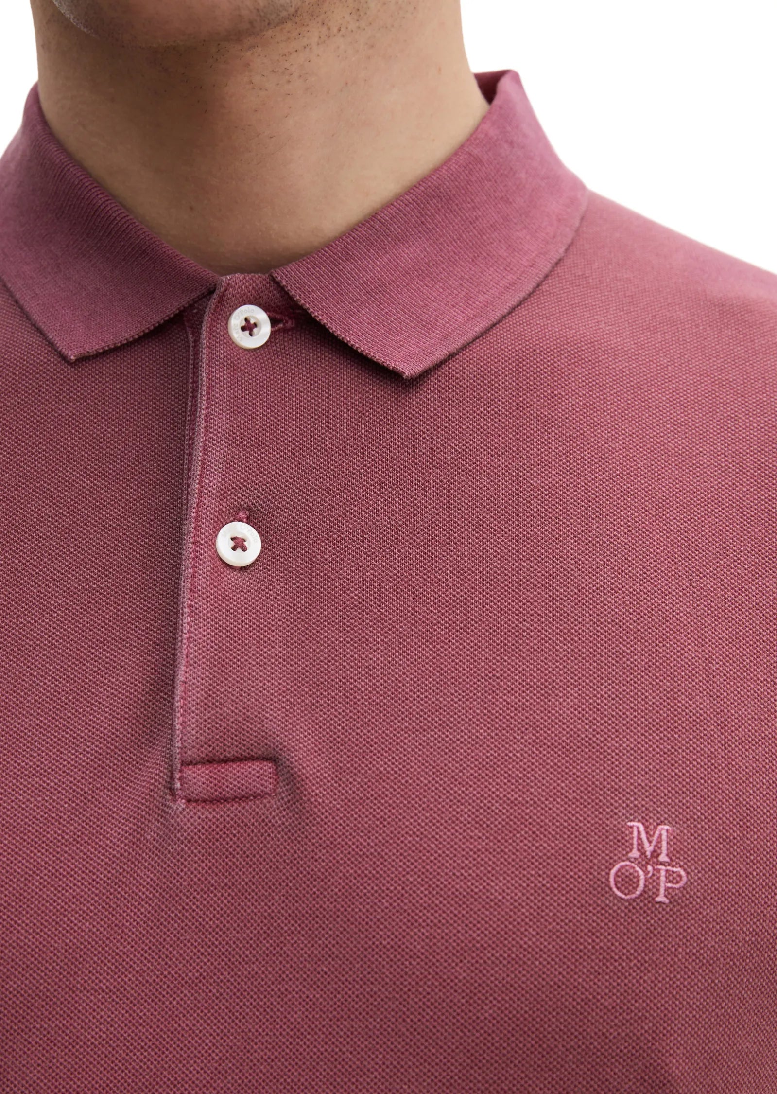 Poloshirt Piqué shaped  garment-dyed