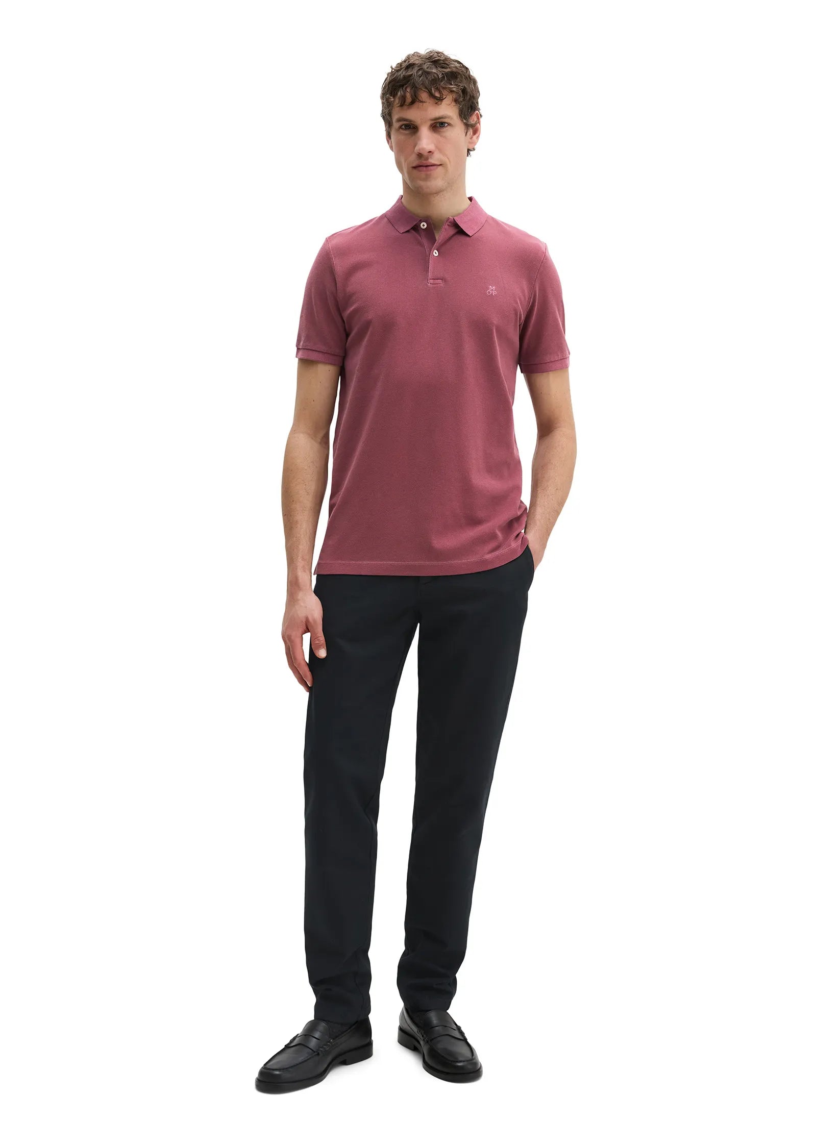 Poloshirt Piqué shaped  garment-dyed