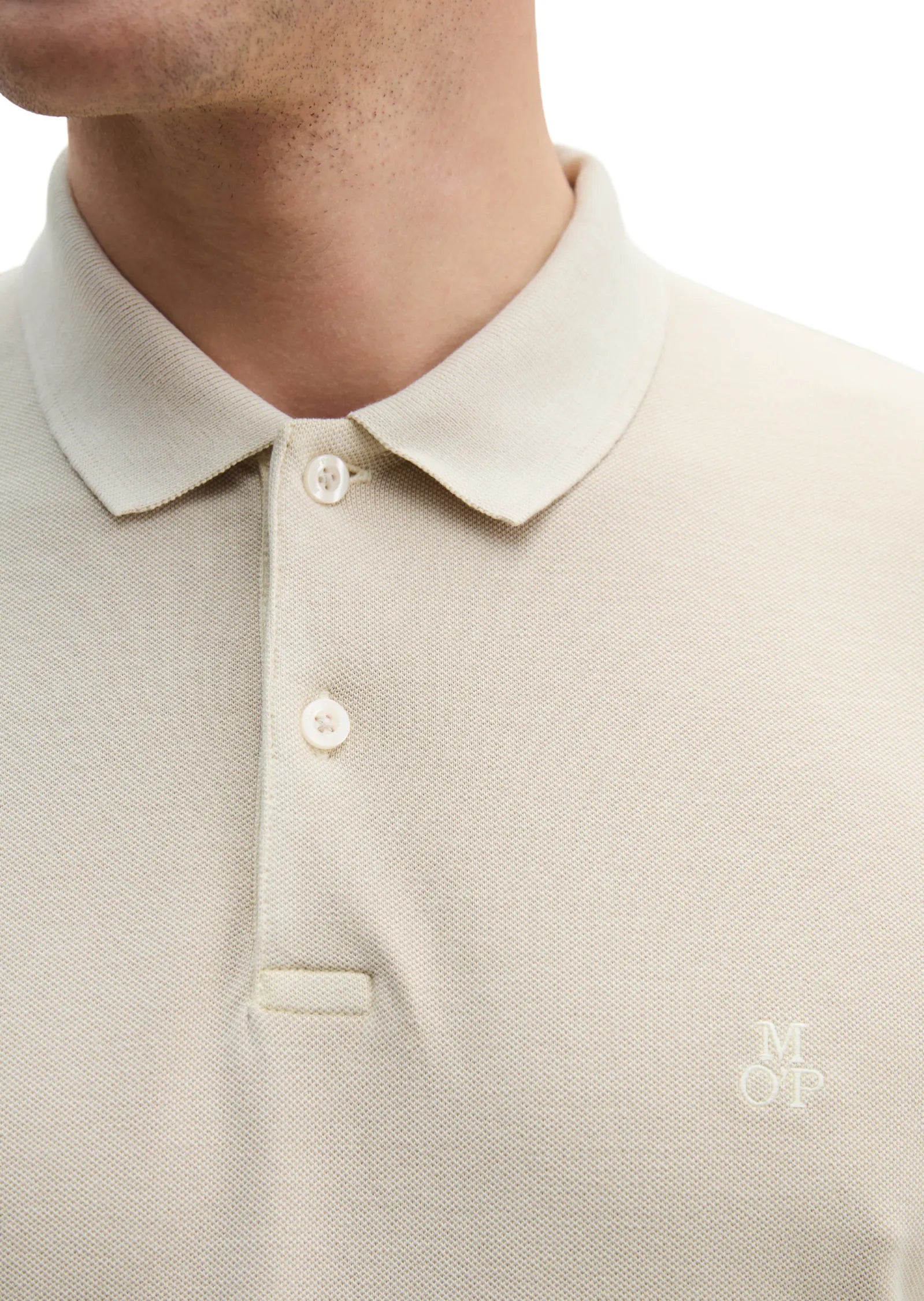 Poloshirt Piqué shaped  garment-dyed
