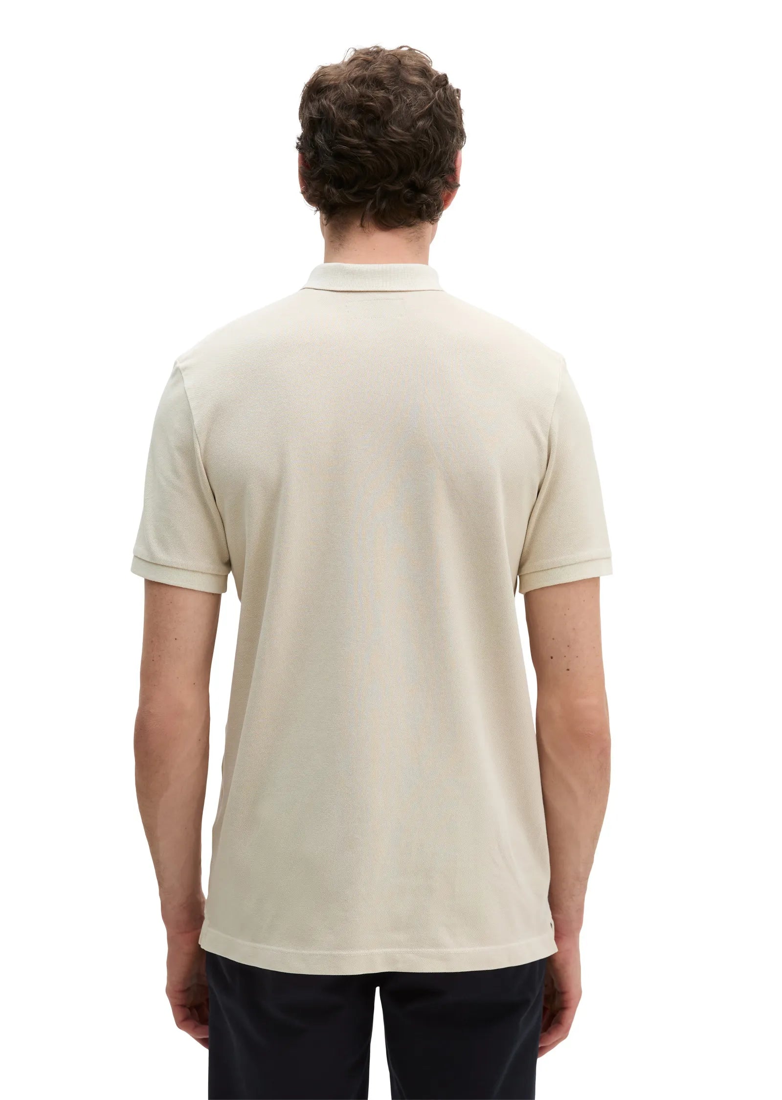 Poloshirt Piqué shaped  garment-dyed