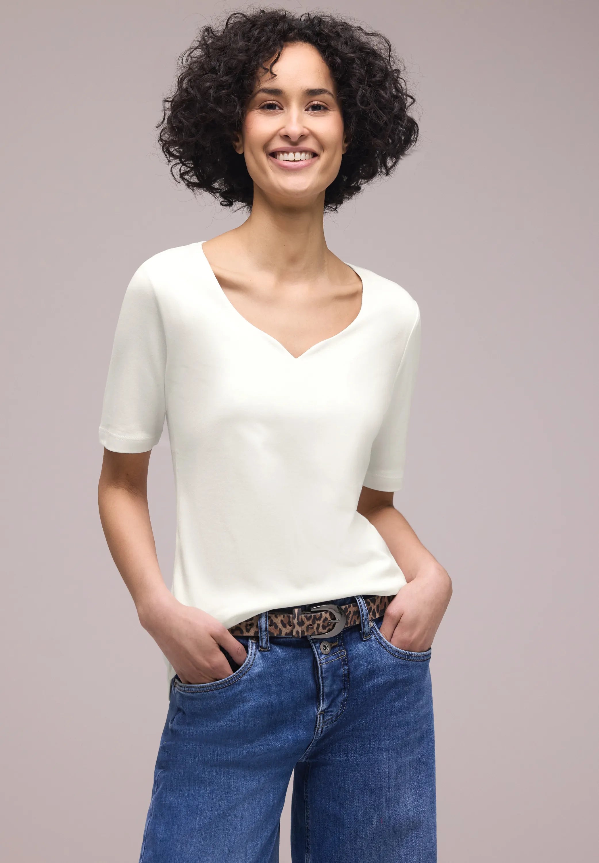 T-Shirt aus Baumwollmix