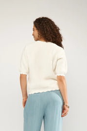 Strickcardigan aus Baumwollmix