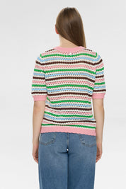 Strick-T-Shirt aus Baumwolle