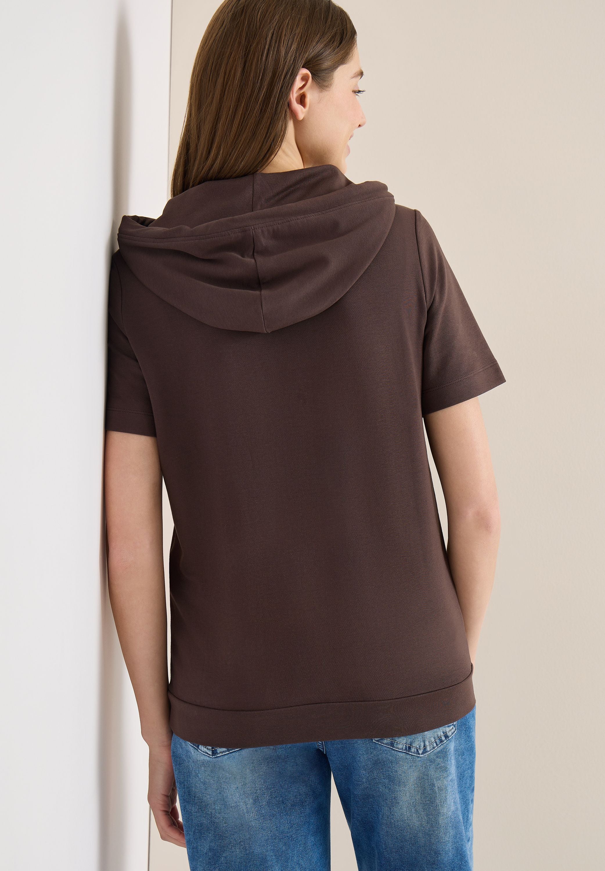 T-Shirt Regular Fit mit Kapuze