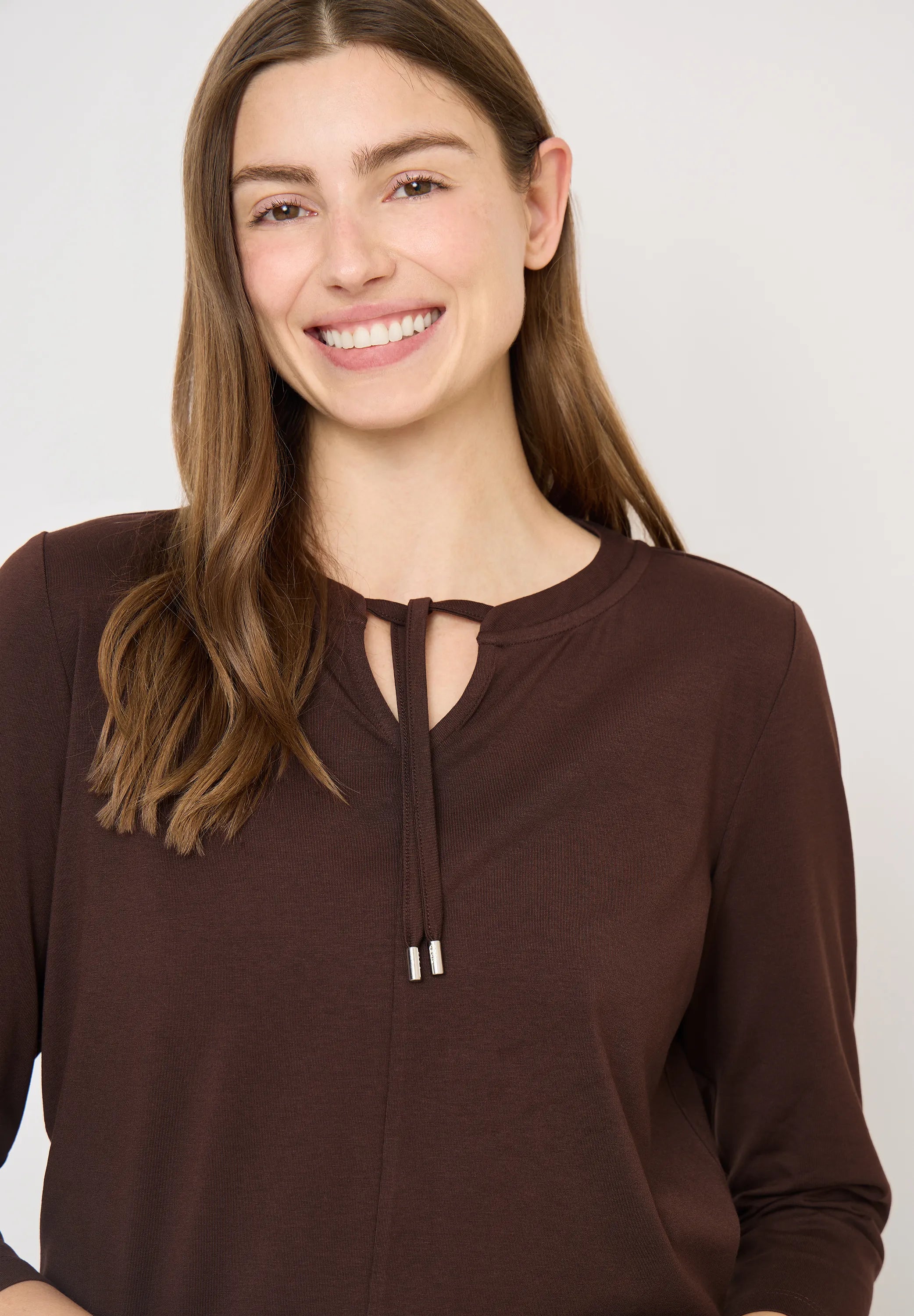 Langarmshirt Regular Fit aus Baumwollmix
