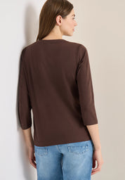 Langarmshirt Regular Fit aus Baumwollmix