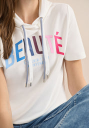 T-Shirt Regular Fit mit Kapuze