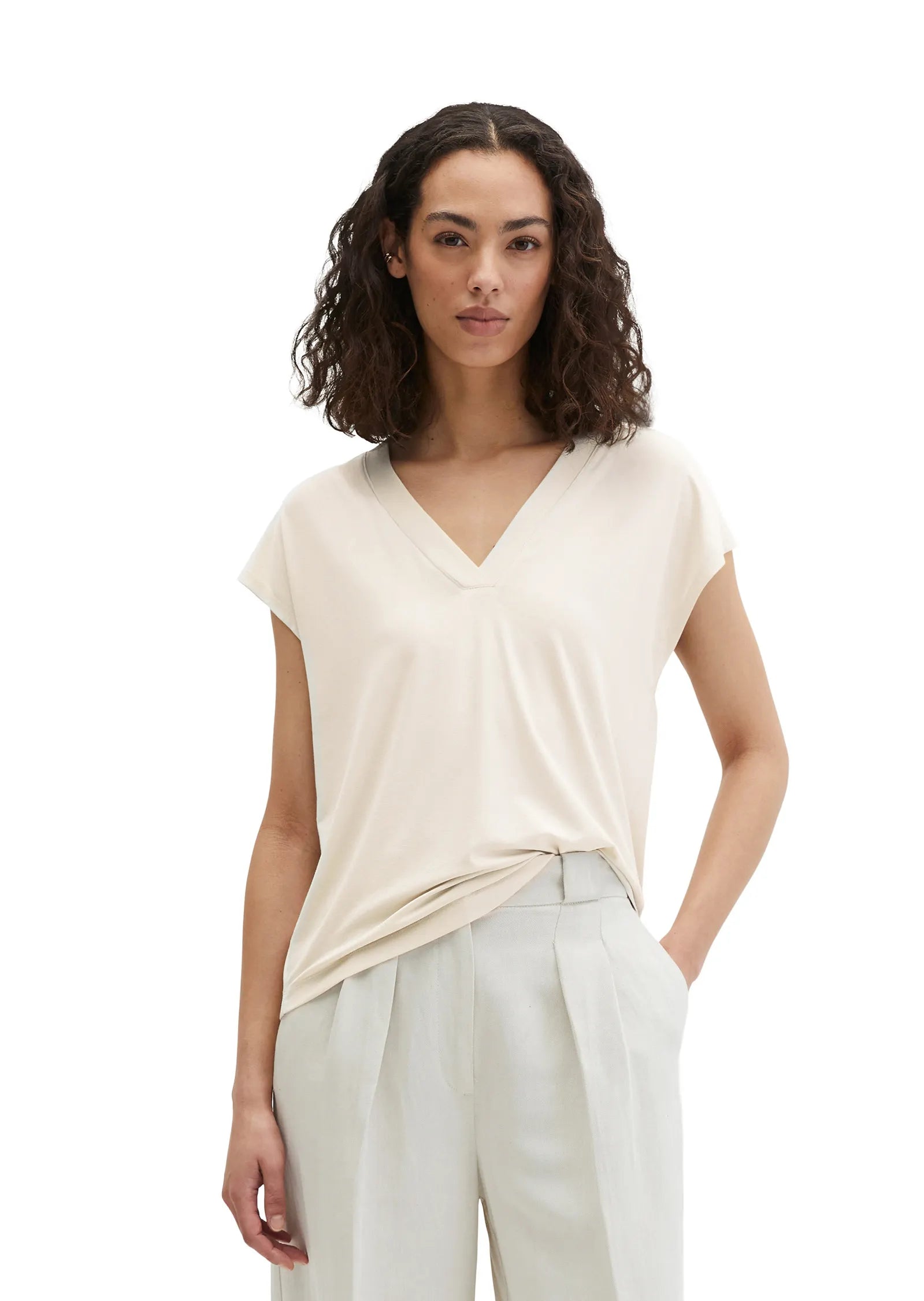 Jerseybluse Relaxed Fit
