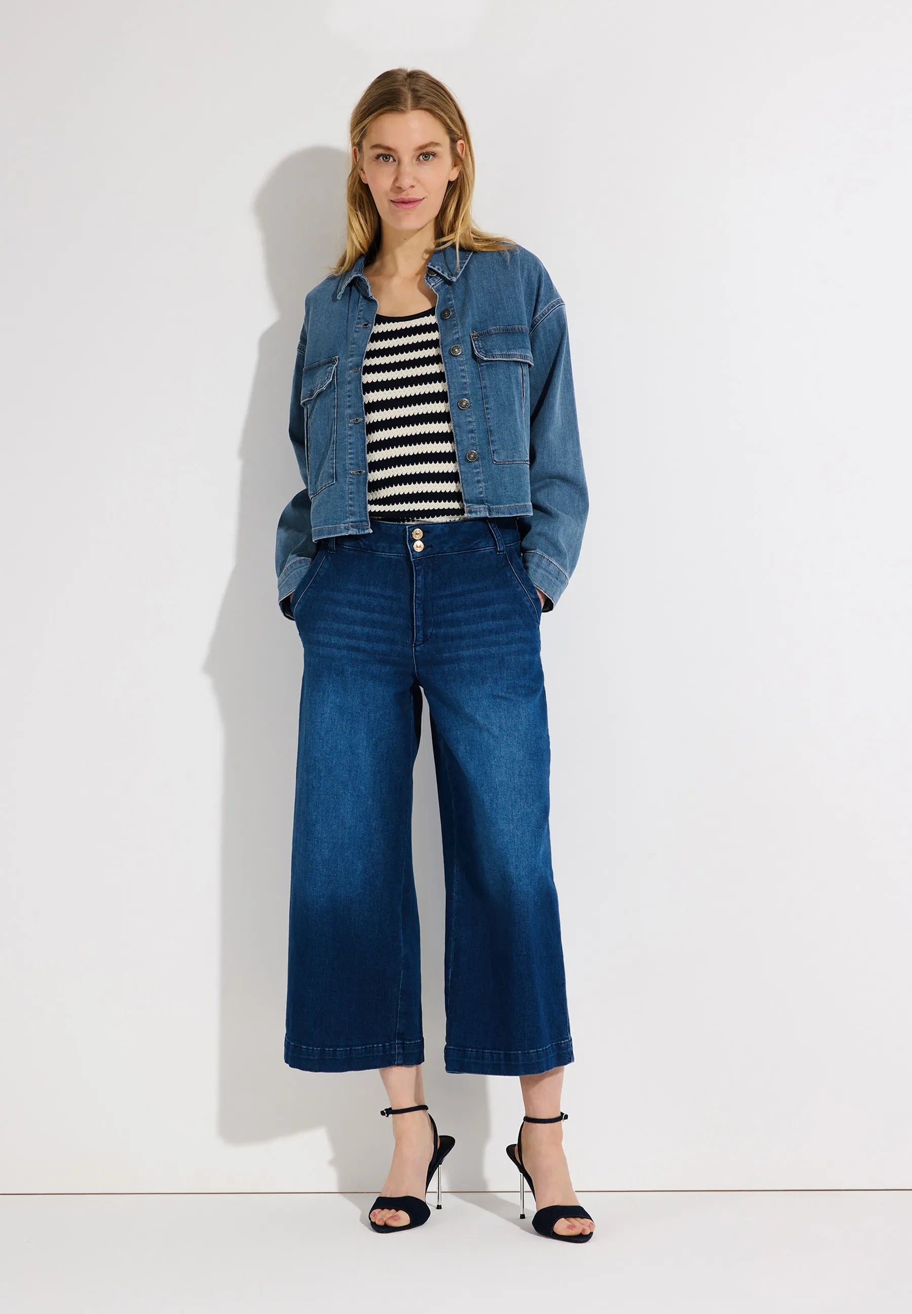 Jeansjacke aus Baumwolle