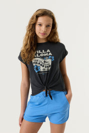 T-Shirt mit Knotendetail