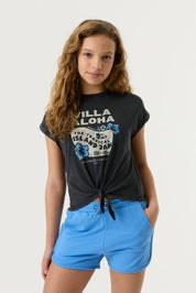T-Shirt mit Knotendetail