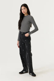 Langarmshirt aus Baumwolle