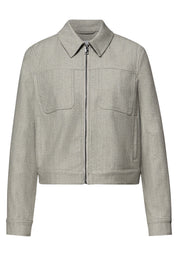 Jacke mit Fischgrätmuster
