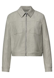 Jacke mit Fischgrätmuster
