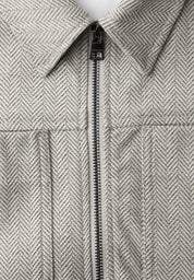 Jacke mit Fischgrätmuster