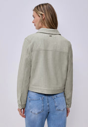 Jacke mit Fischgrätmuster