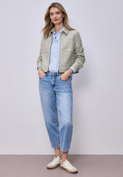 Jacke mit Fischgrätmuster