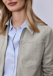Jacke mit Fischgrätmuster