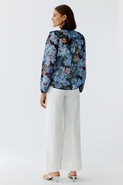 Bluse floral aus Viskosemix