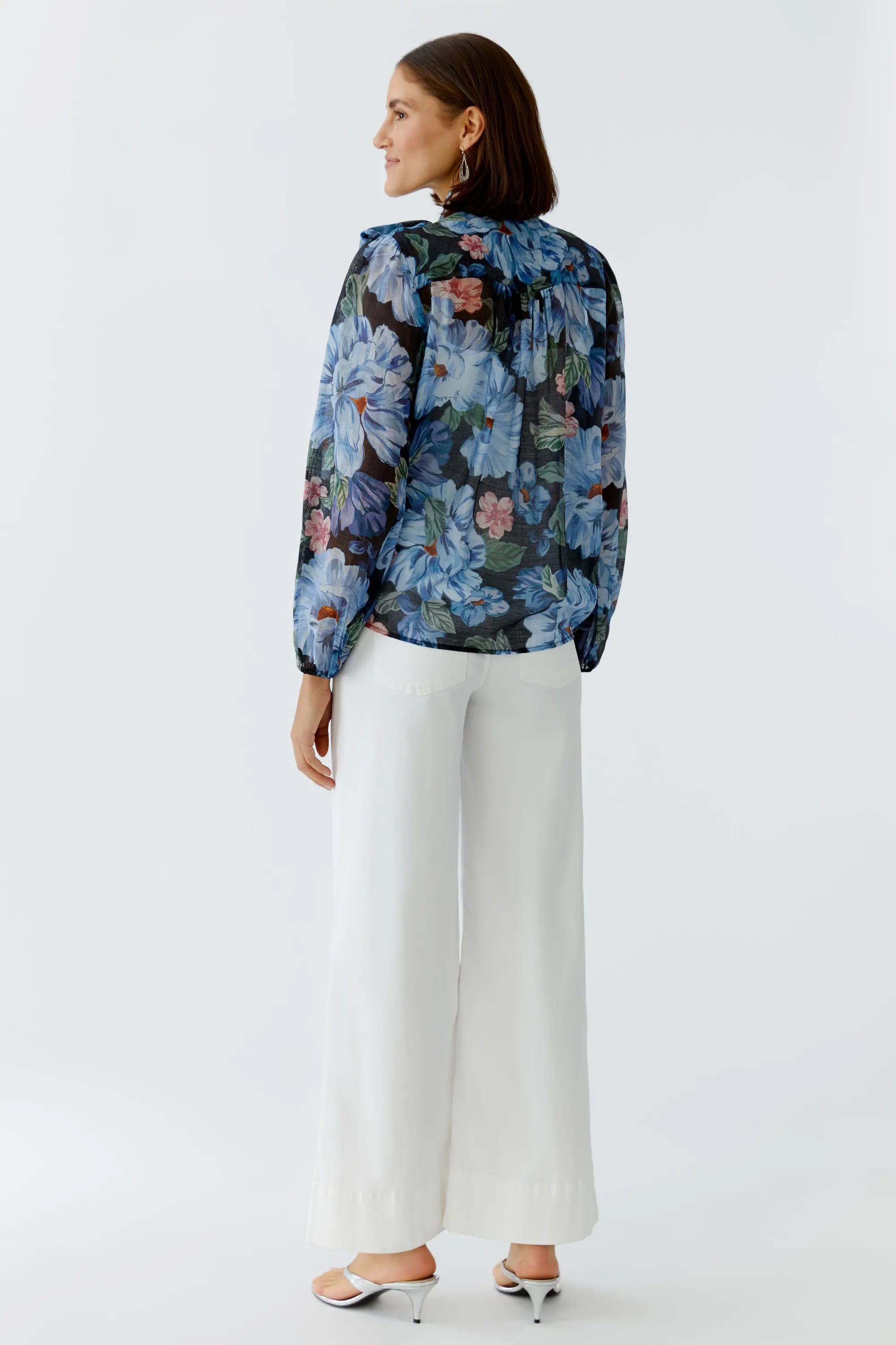 Bluse floral aus Viskosemix