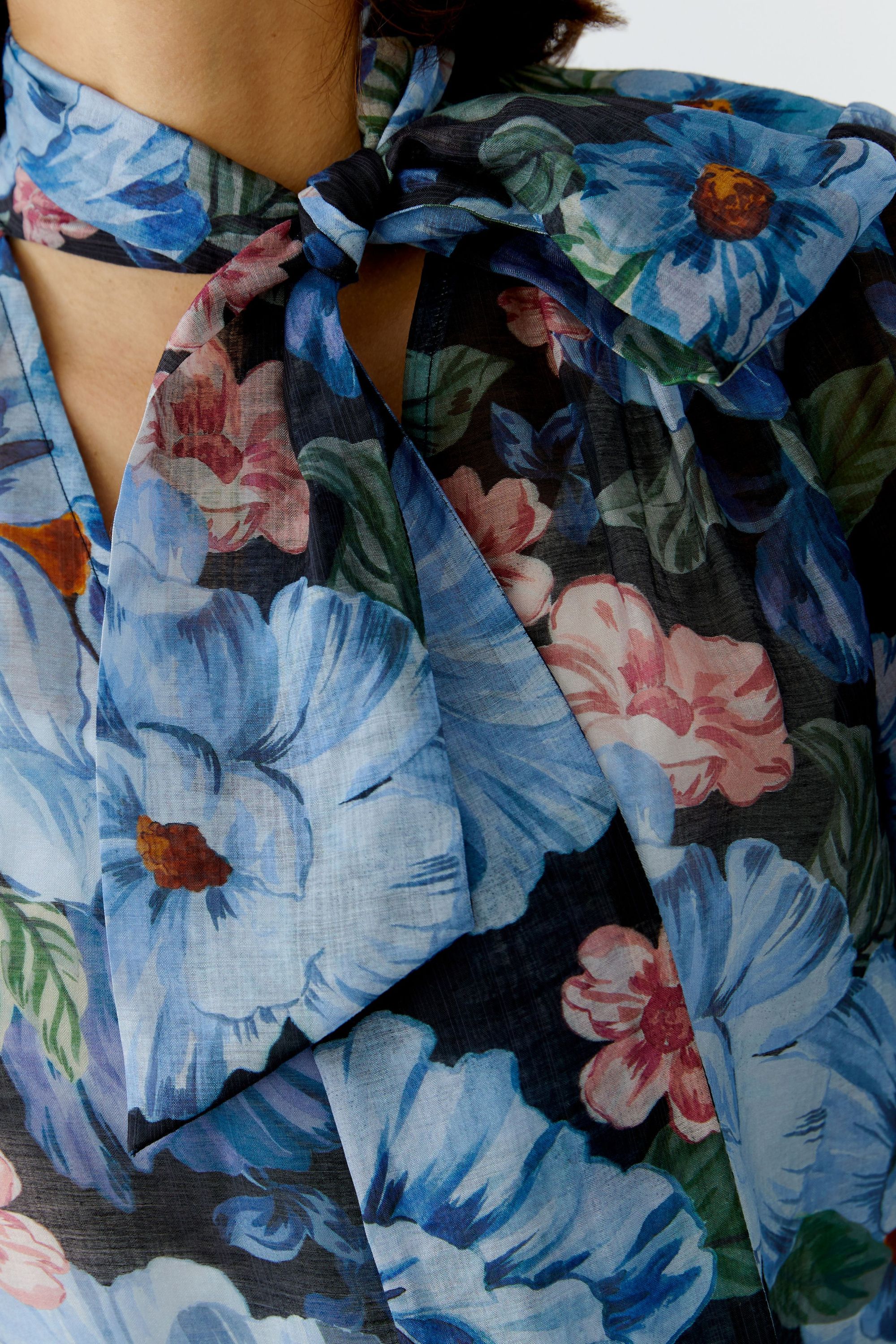 Bluse floral aus Viskosemix