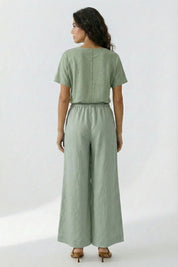 Leinenhose Wide Leg