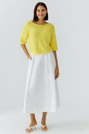Leinenrock Midi