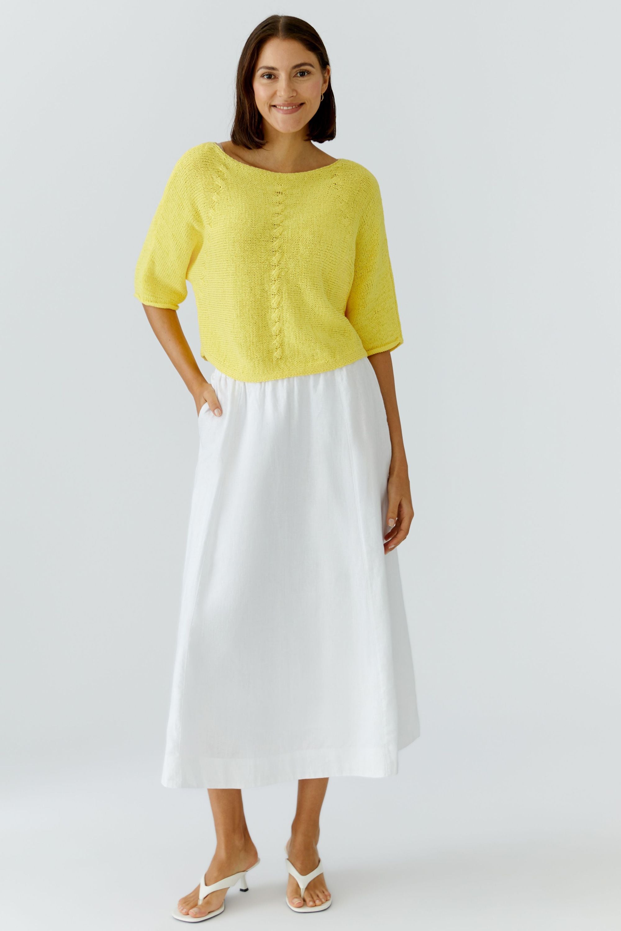 Leinenrock Midi