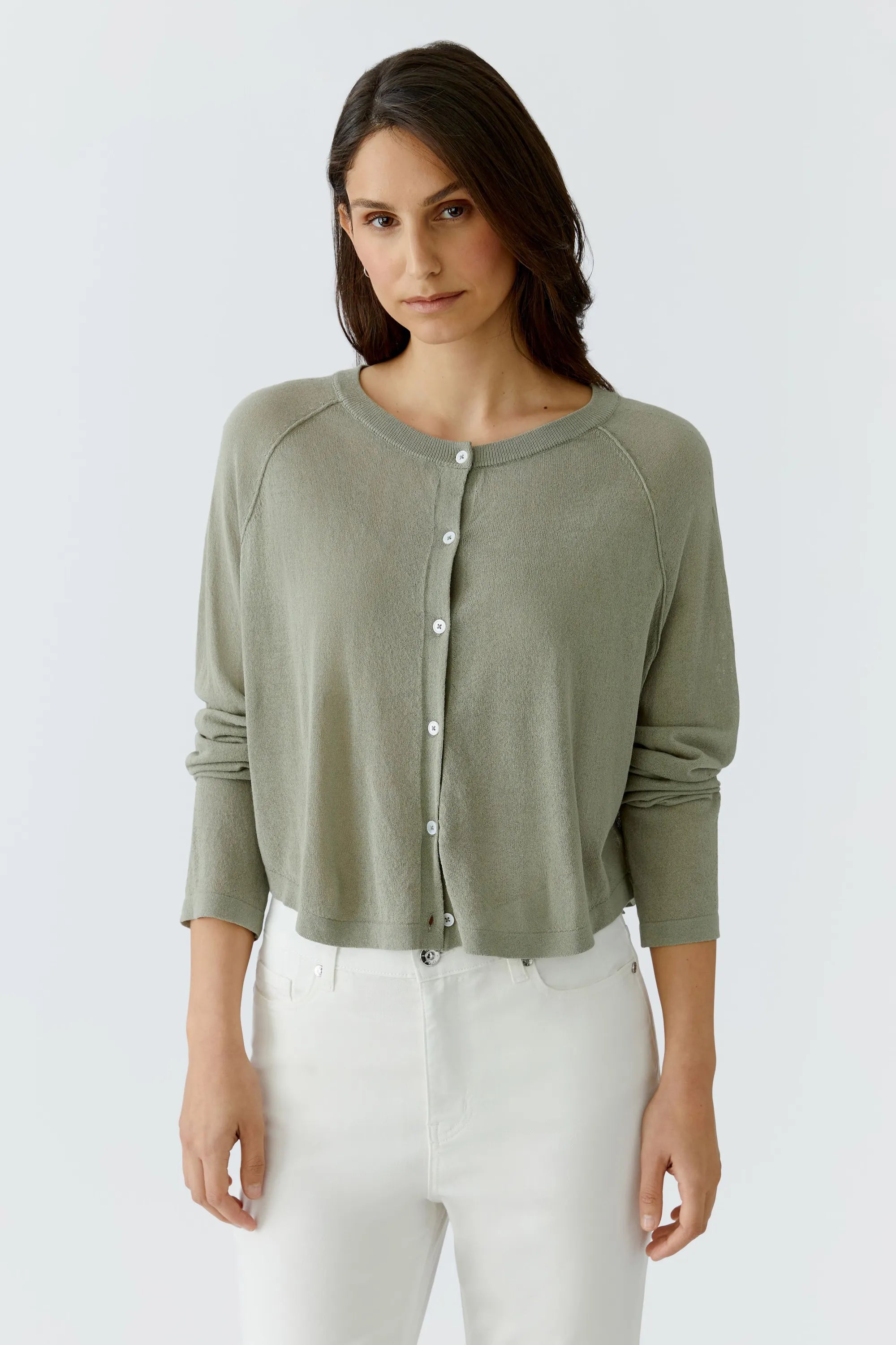 Strickjacke aus Viskosemix