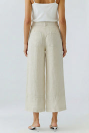 Leinenhose 3/4 Wide Leg