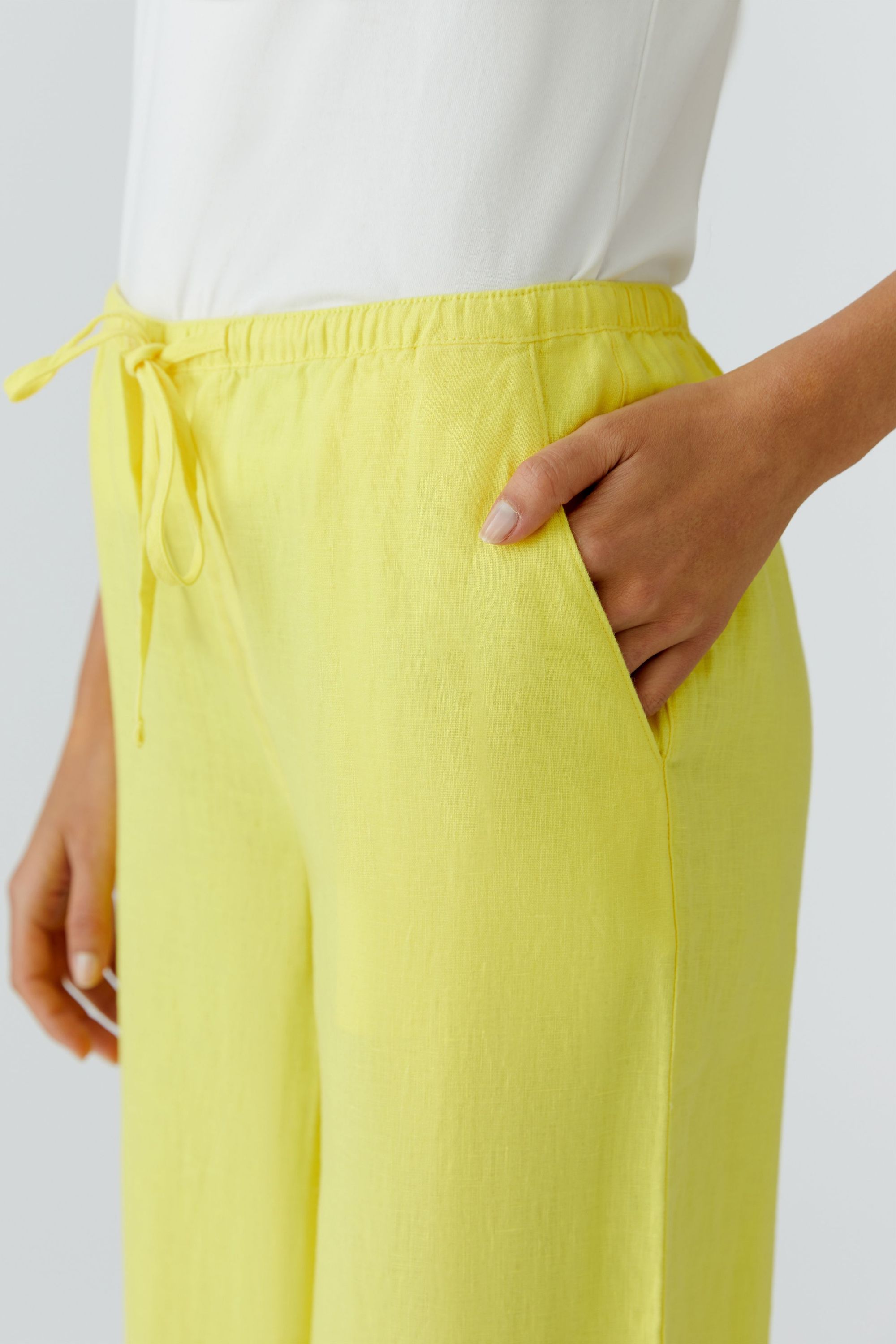 Leinenhose Wide Leg