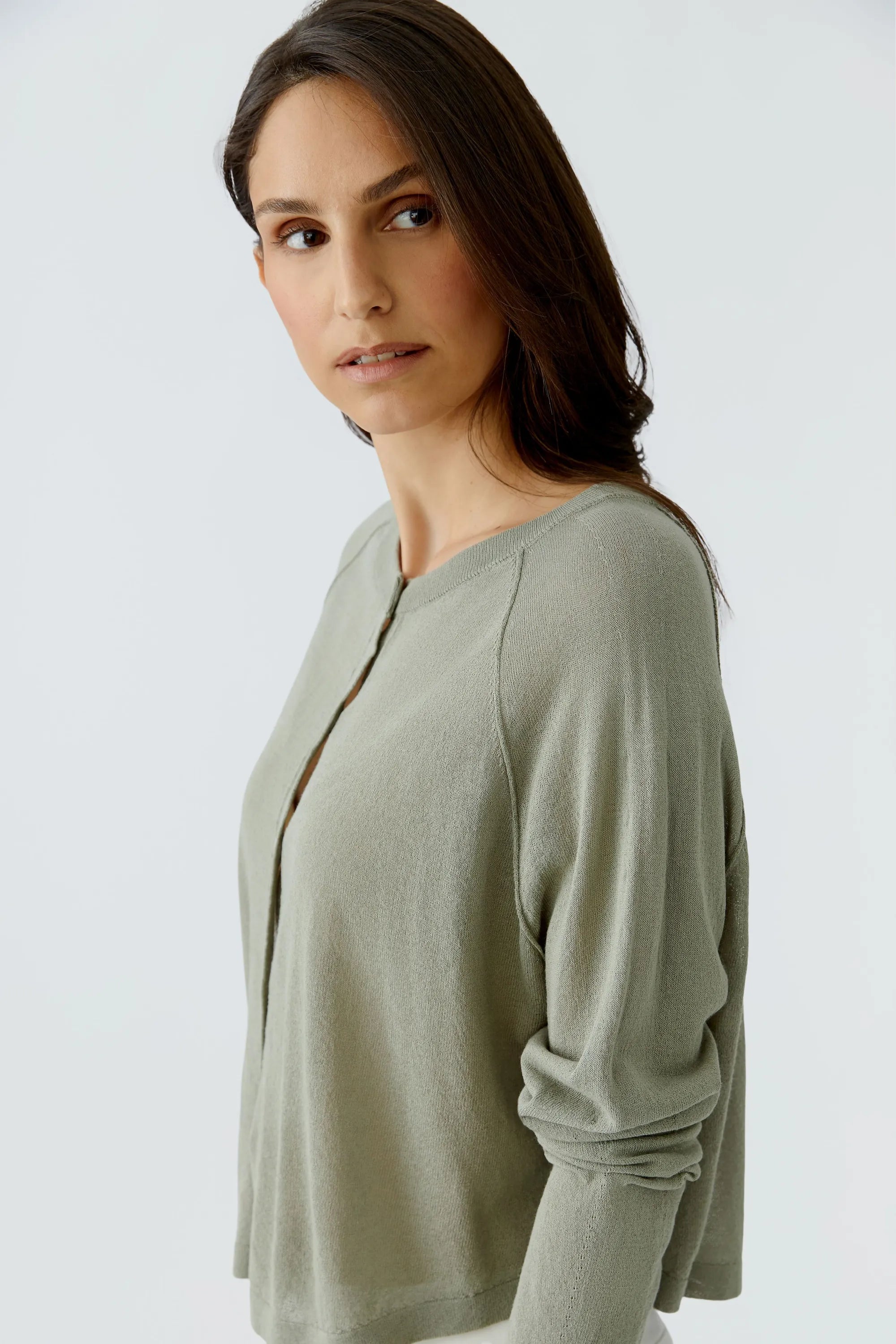 Strickjacke aus Viskosemix