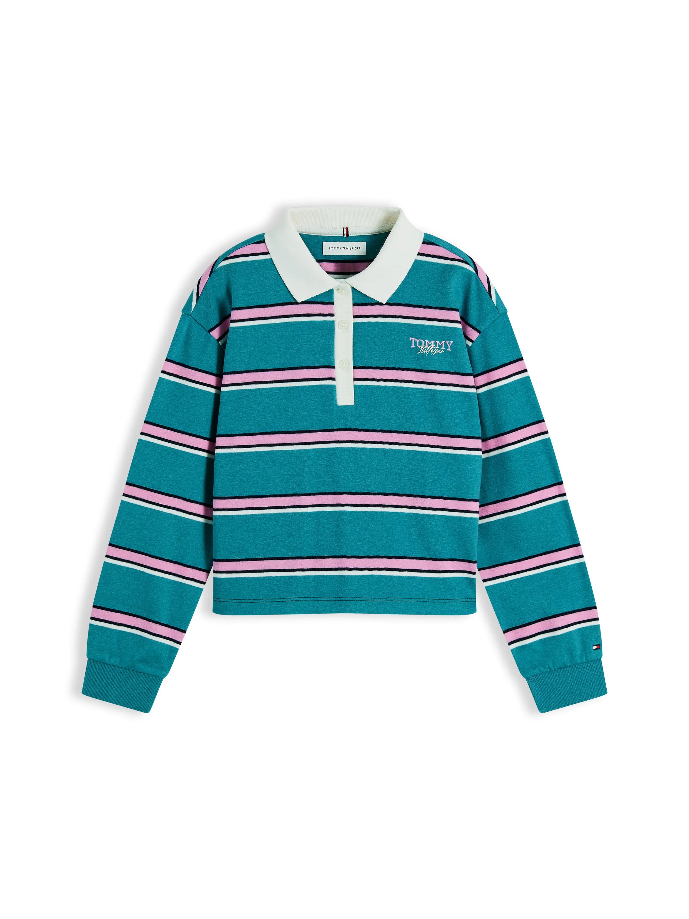 Langarm-Poloshirt aus Baumwolle