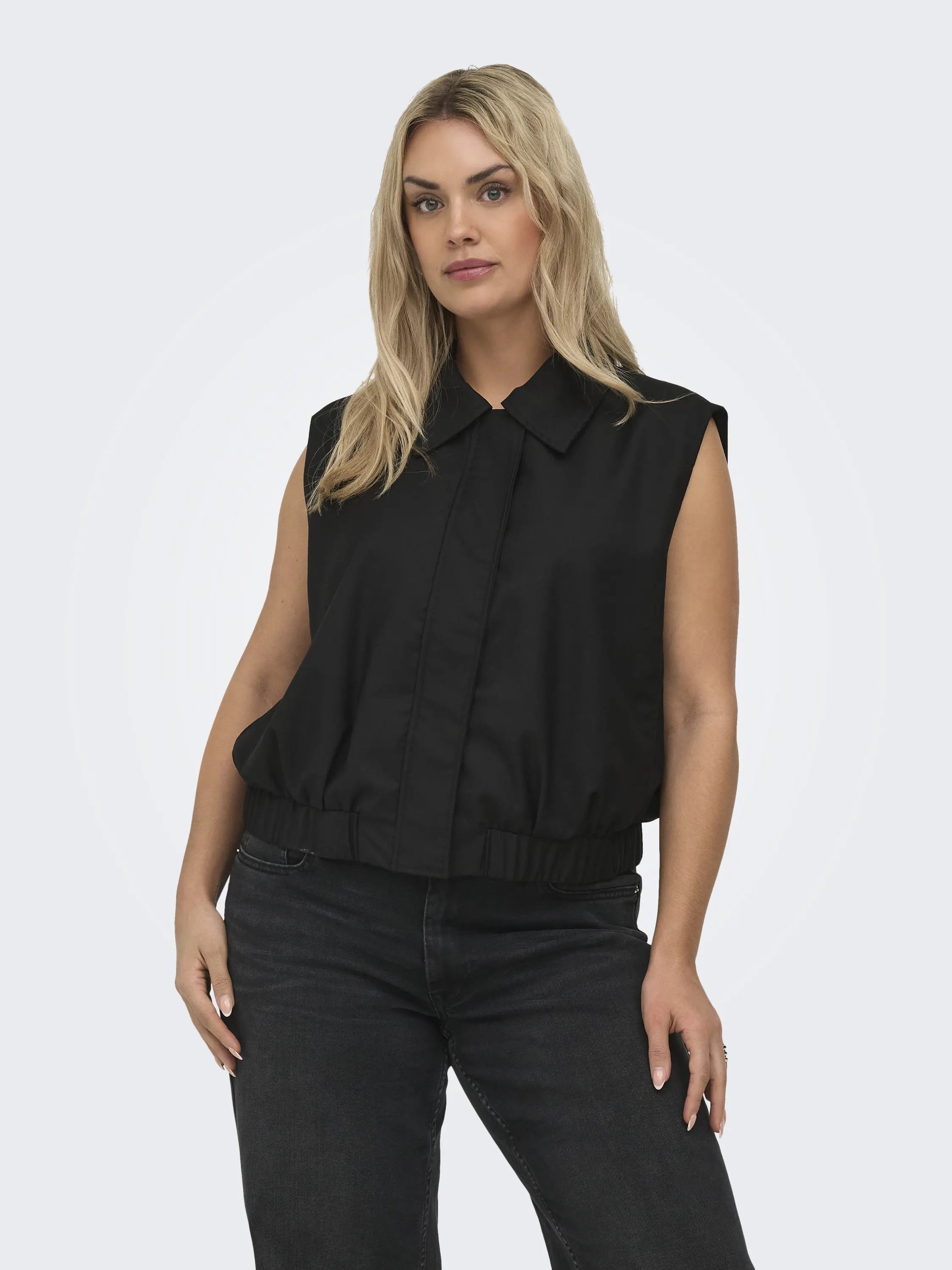 CARLISSY S/L ZIPPER VEST PNT