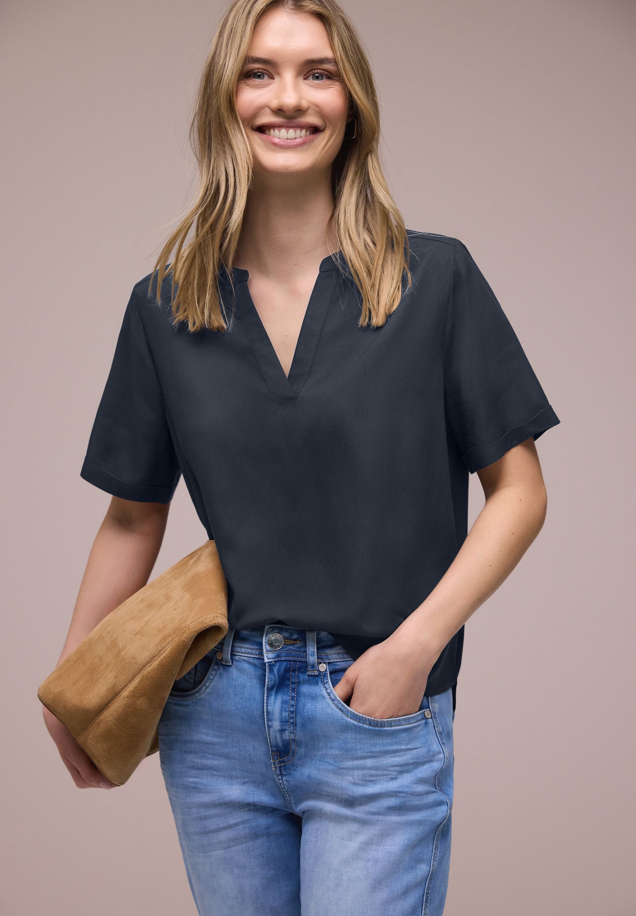 Bluse aus Viskose