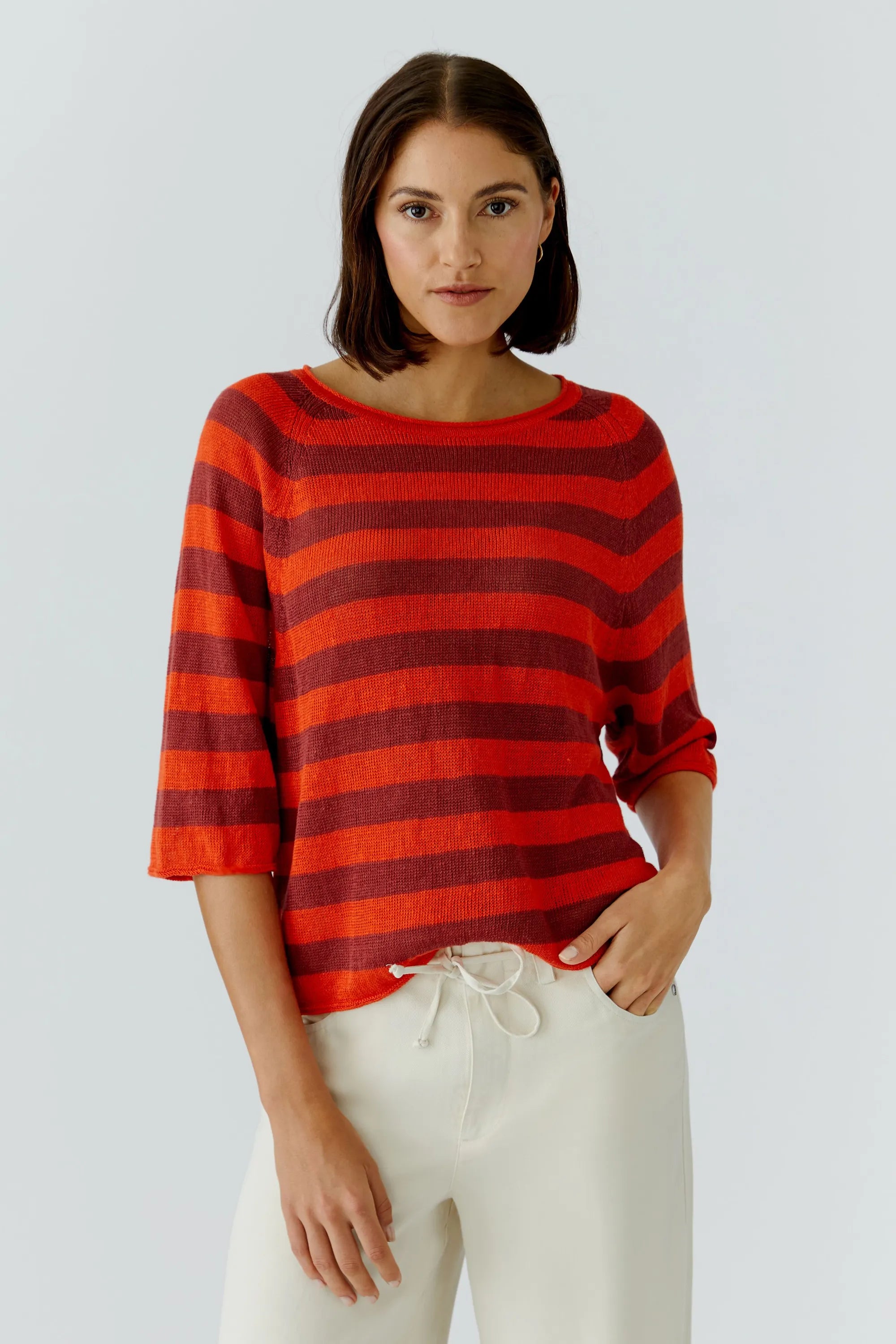 Strickpullover aus Leinen