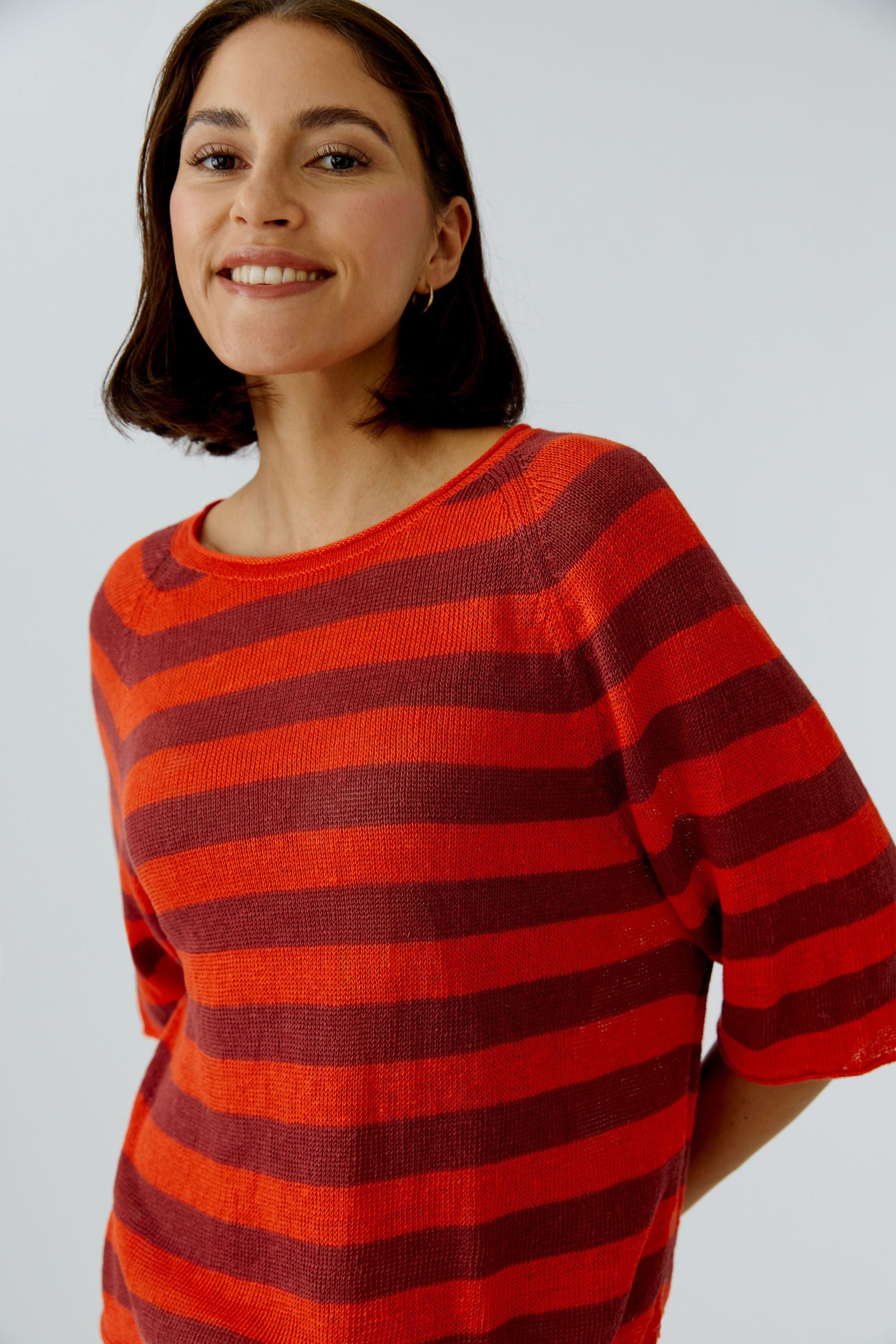 Strickpullover aus Leinen