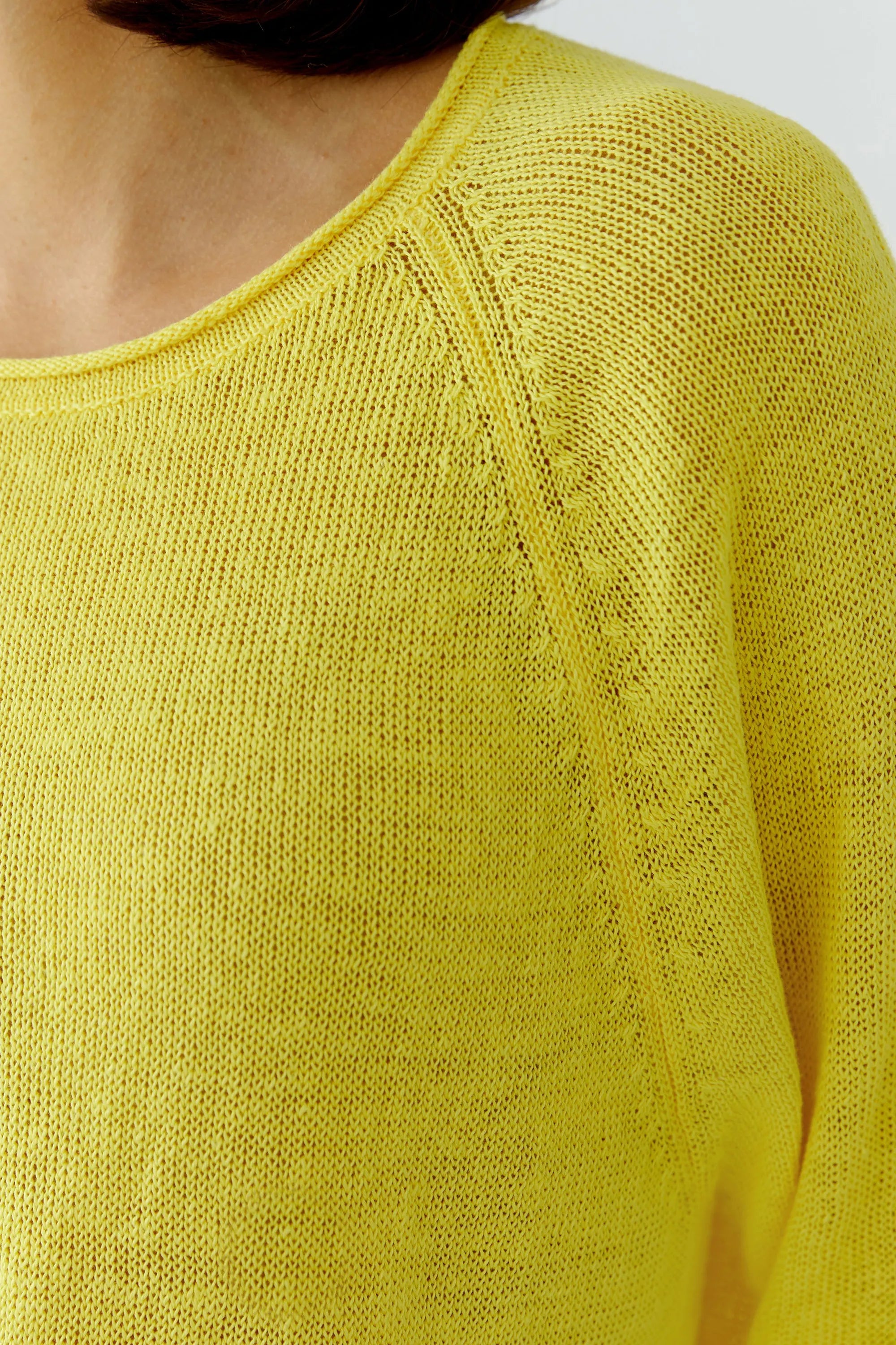 Strickpullover aus Leinen