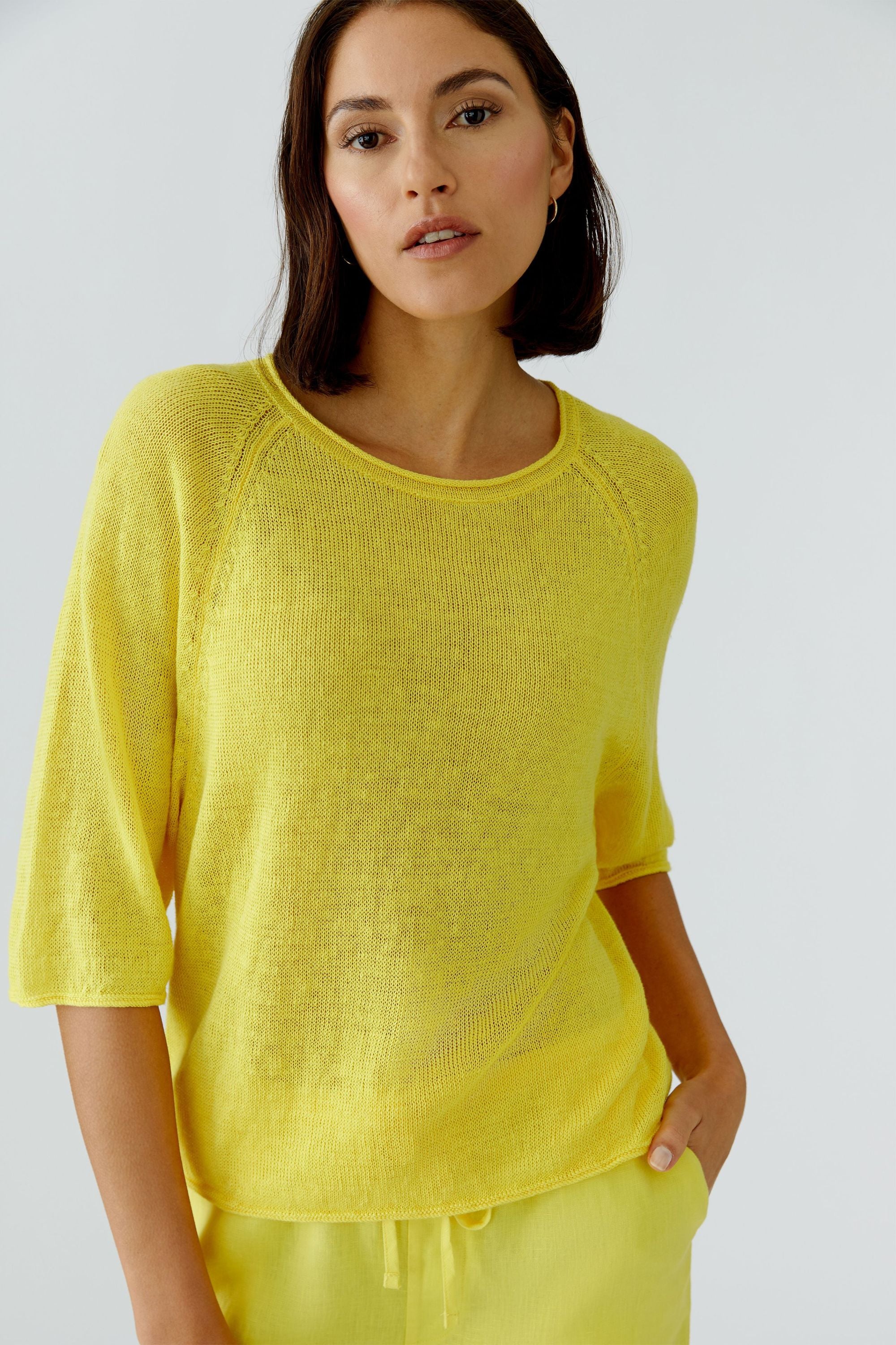 Strickpullover aus Leinen