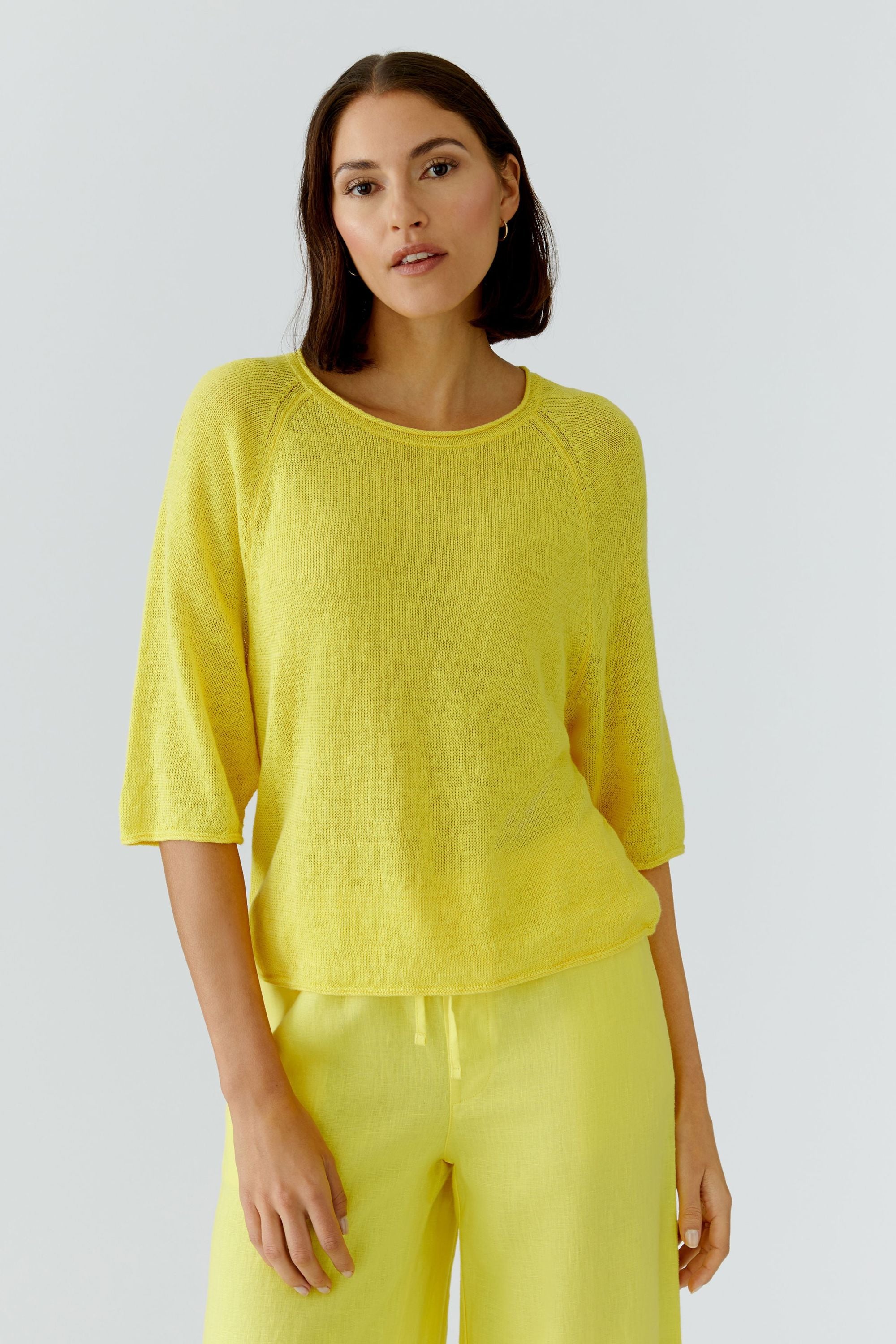 Strickpullover aus Leinen