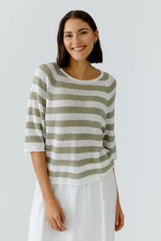 Strickpullover aus Leinen