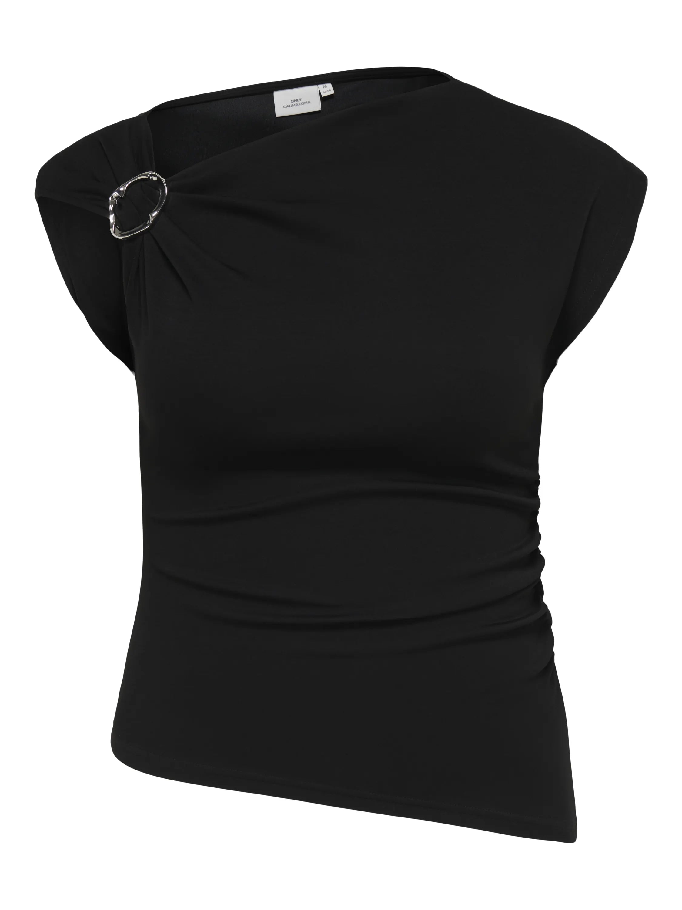 Asymmetrisches Jersey-T-Shirt
