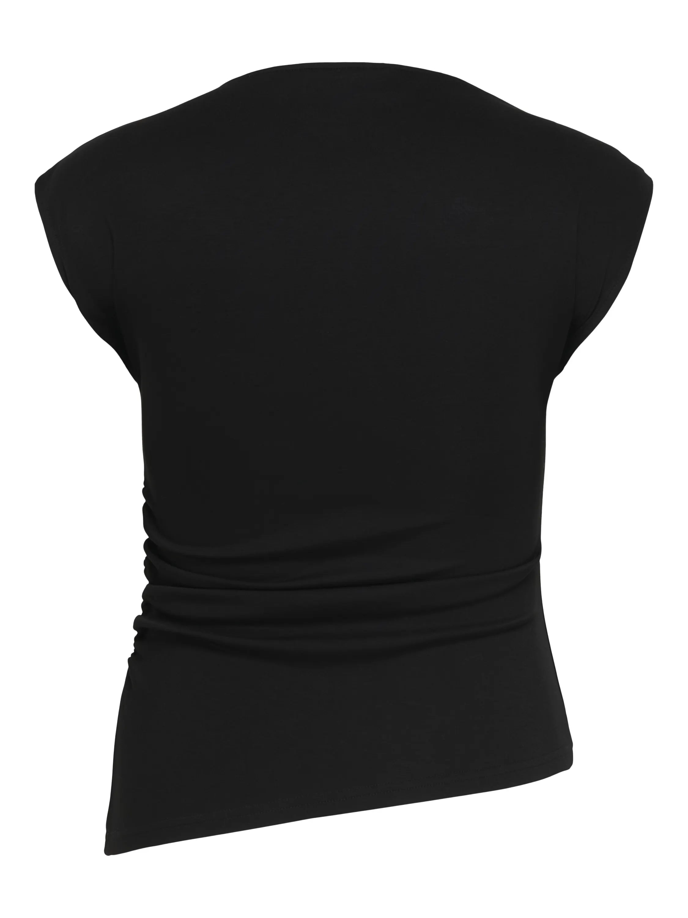 Asymmetrisches Jersey-T-Shirt