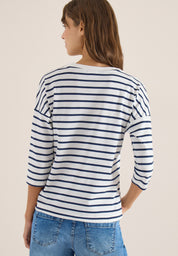Langarmshirt gestreift aus Baumwolle