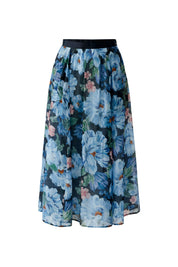 Ausgesteller Rock Midi floral