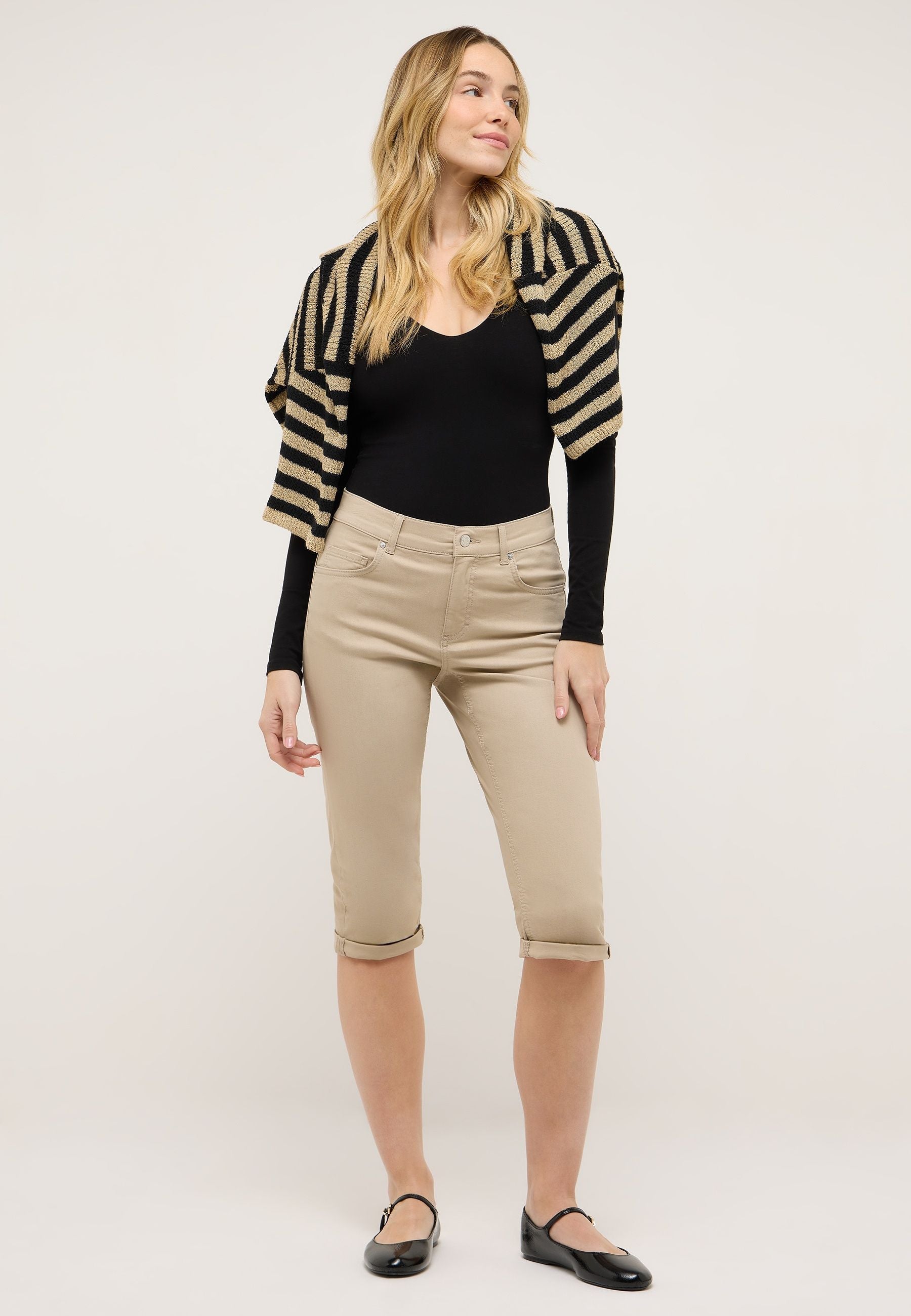 Caprihose TURN UP Slim Fit