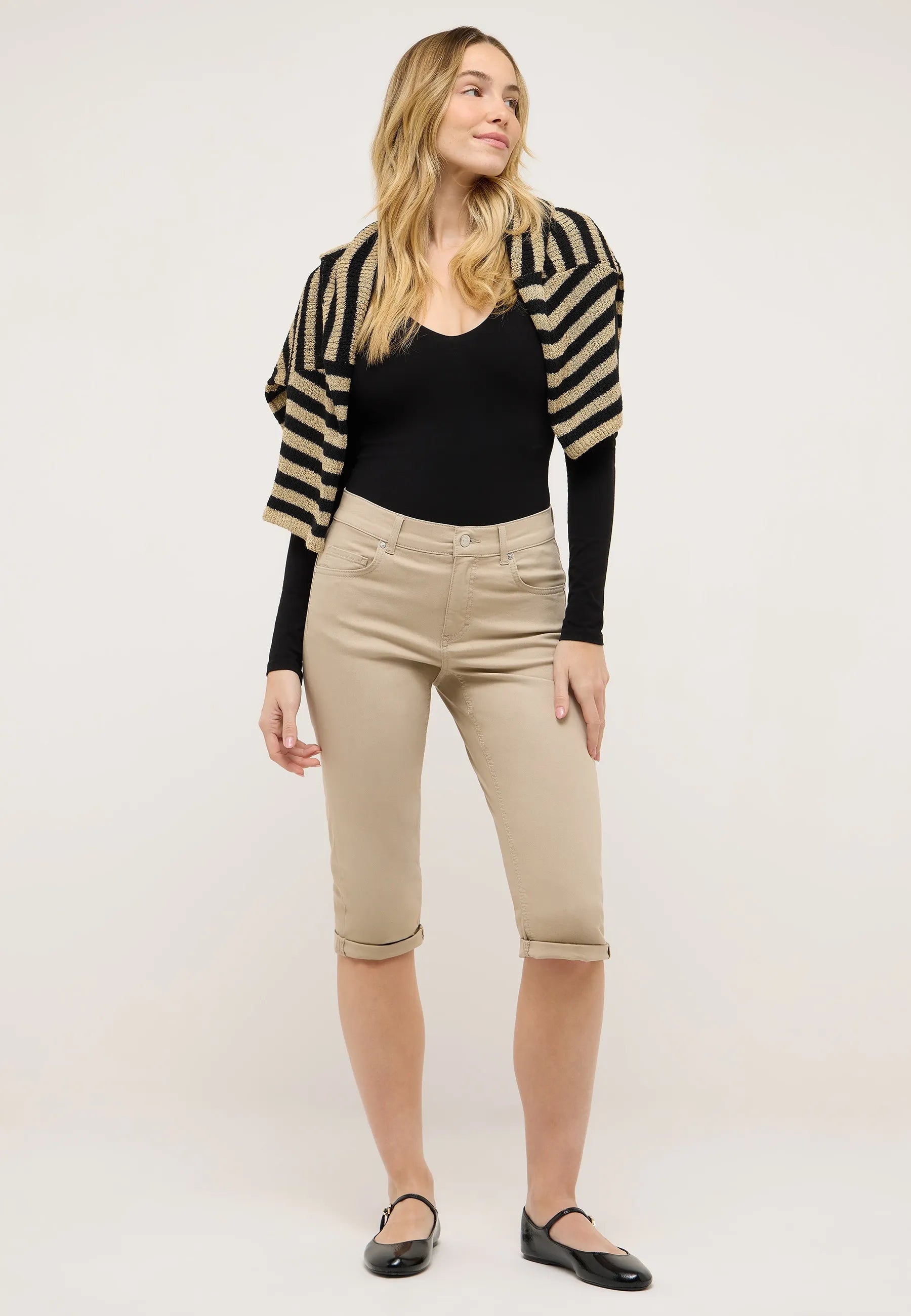 Caprihose TURN UP Slim Fit