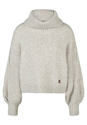Strickpullover mit Rollkragen