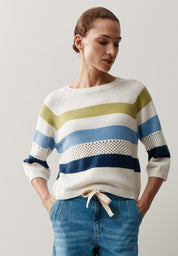 Strickpullover aus Baumwollmix